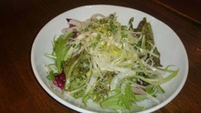 Salad seasoned with sesame oil and salt