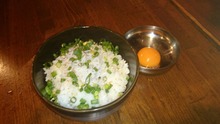 Baby sardine rice bowl