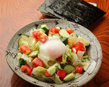 Slow-poached egg salad