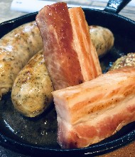 Assorted wiener and bacon