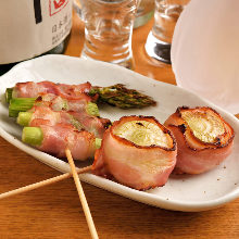 Asparagus skewer