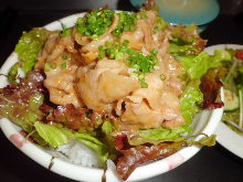 Pork rice bowl