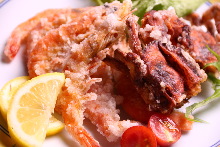 Fried prawns