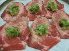 Negi tan shio (salted tongue with green onions)