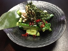 Smashed cucumber salad