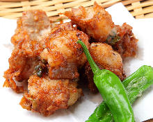 Salted and deep-fried beef offal