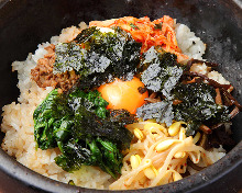 Stone grilled bibimbap