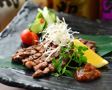 Charcoal grilled beef tongue