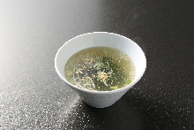 Wakame seaweed soup