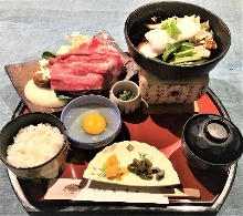 Sukiyaki meal set Sukiyaki meal set