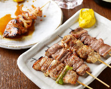 Assorted grilled skewers, 5 kinds