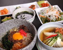 Stone grilled bibimbap