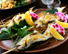 Salted and grilled sweetfish