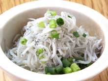 Whitebait with grated daikon