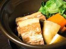 Simmered pork belly