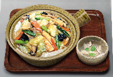 Chop suey rice bowl