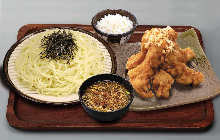 Fried chicken Yurinchi style and ramen set meal