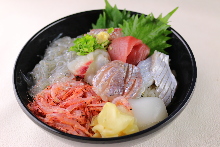 Seafood rice bowl