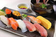 Assorted nigiri sushi