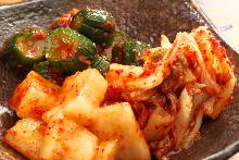 Assorted kimchi