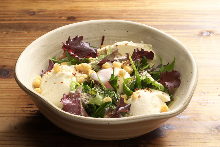 Caesar salad with slow-poached egg