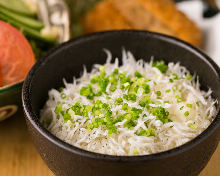 Baby sardine rice bowl