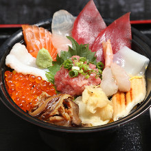 Seafood rice bowl