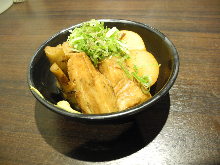 Simmered pork belly