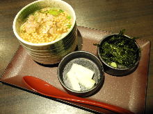 Tori chazuke (chicken and rice with tea)