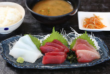 Sashimi meal set of the day