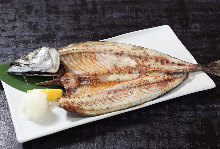 Salted and grilled mackerel