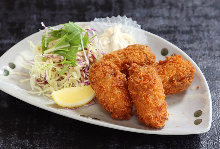 Deep-fried oysters