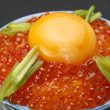 Salmon roe rice bowl