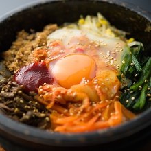 Stone grilled bibimbap