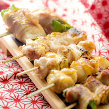 Assorted grilled skewers, 8 kinds