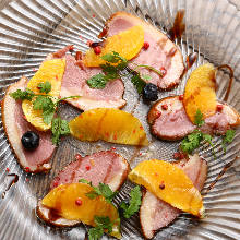 Chilled duck and orange