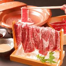 Wagyu beef shabu-shabu