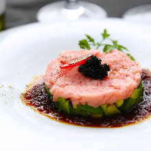 Tuna and avocado tartare