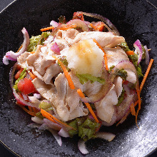 Chilled shabu-shabu salad