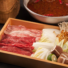 Beef tongue shabu-shabu