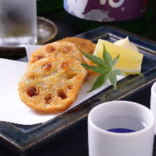 Deep-fried stuffed lotus root