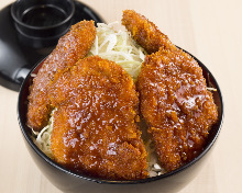 Pork cutlet rice bowl