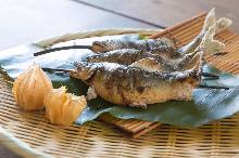 Salted and grilled sweetfish