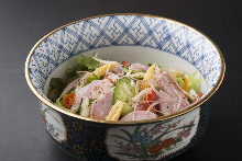 Loin ham salad