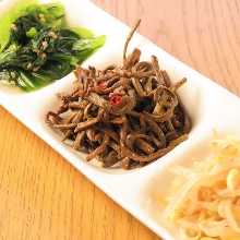 Assorted kimchi and namul