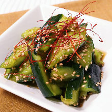 Spicy hot cucumbers