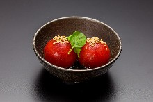 Korean-style marinated tomatoes