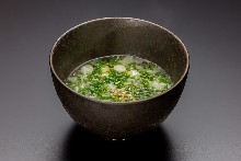 Green onion soup