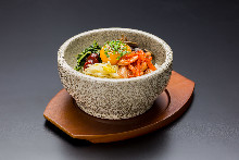 Stone grilled bibimbap