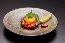 Horse meat tartare